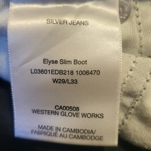 Silver Jeans Elyse Slim Bootcut Denim Women’s Jeans Size 29x33 Medium Wash A21 - Picture 5 of 9